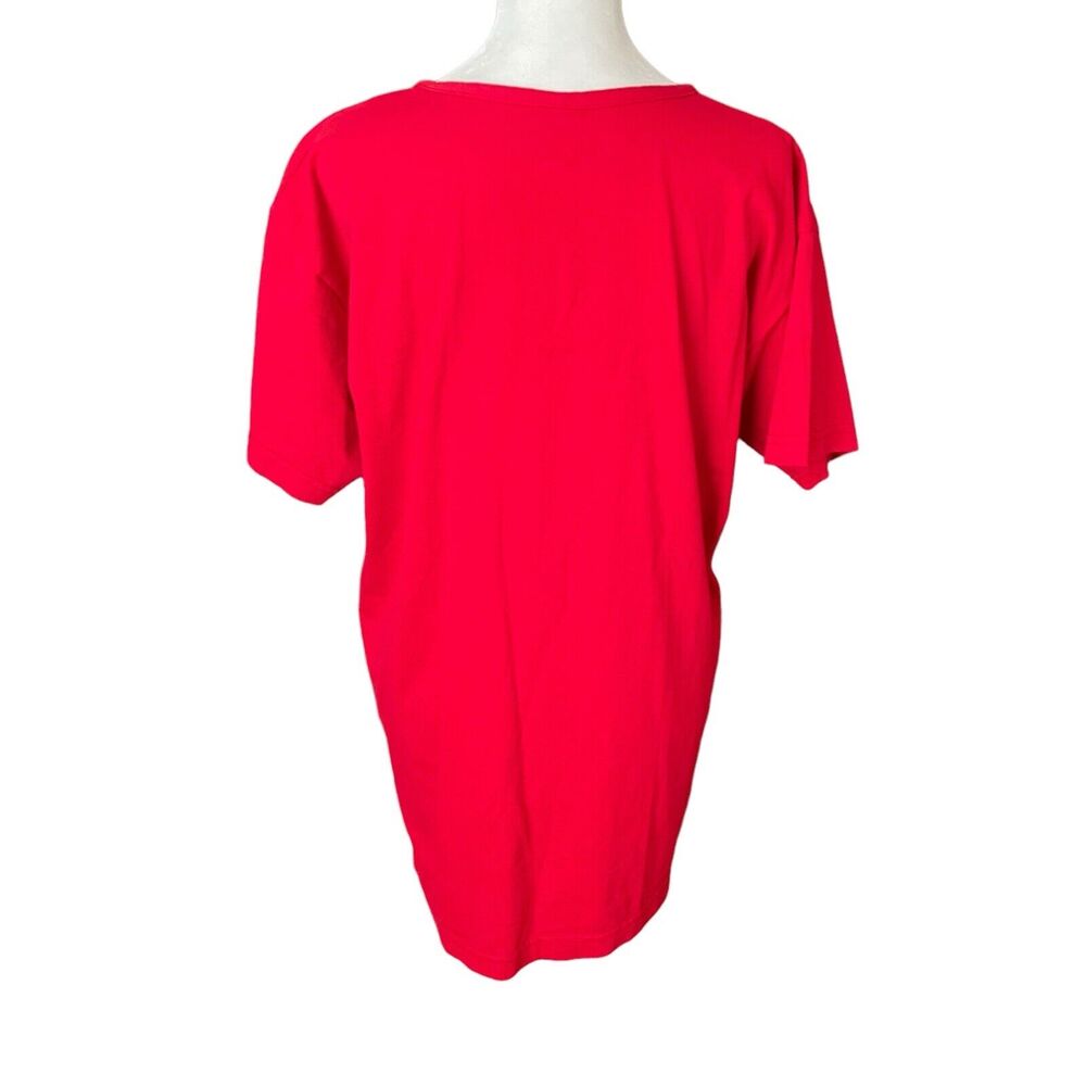 Cactus California Medium T-Shirt Vintage Red USA Flag Vneck Short Sleeve - Picture 7 of 7